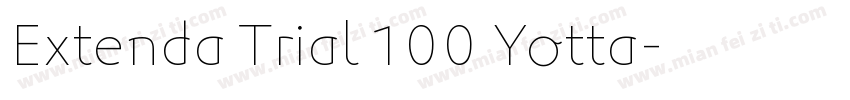 Extenda Trial 100 Yotta字体转换